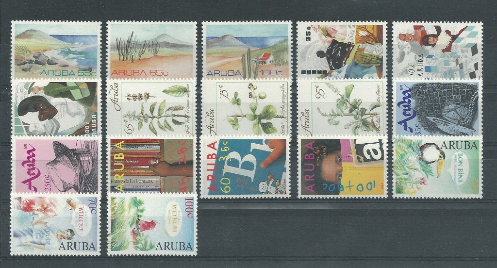 Aruba 1991, Complete jaargang, Postfris., Verzenden, Postfris