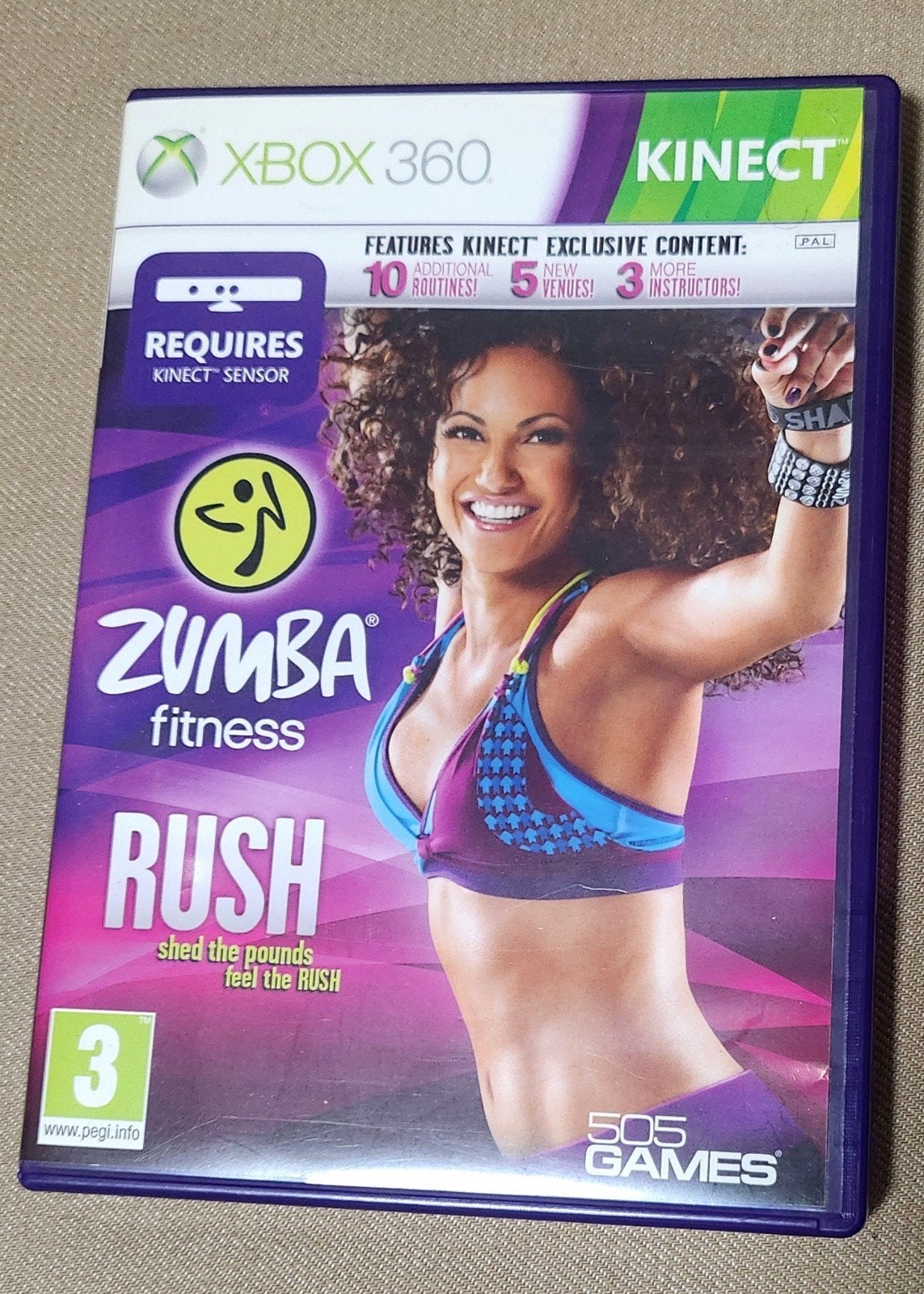 Zumba Fitness Rush Xbox 360 Kinect Dansgame, Overige genres, 2 spelers, Eén computer, Ophalen of Verzenden