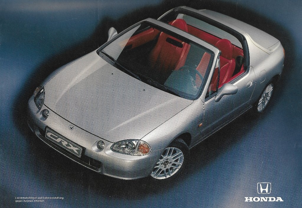 Honda CRX Del Sol cabrio folder, Ophalen of Verzenden, Gelezen, Honda