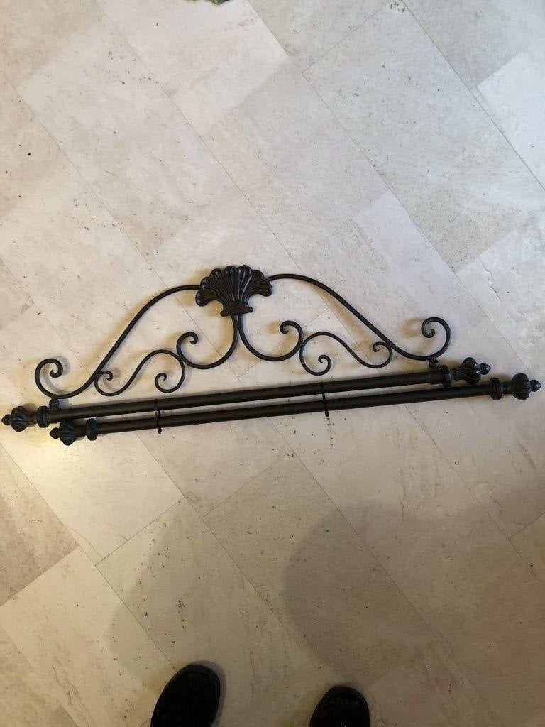 Stang met ornament voor schellenkoord of macrame, Metaal, 62 cm, Ophalen of Verzenden, Zo goed als nieuw