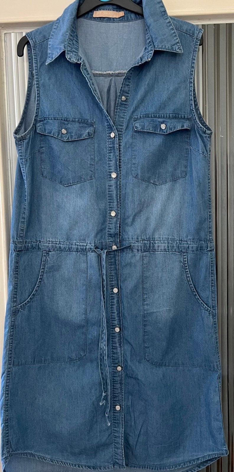 Spijkerjurkje maat s/m By Swan, Kleding | Dames, Ophalen of Verzenden, Zo goed als nieuw, Boven de knie