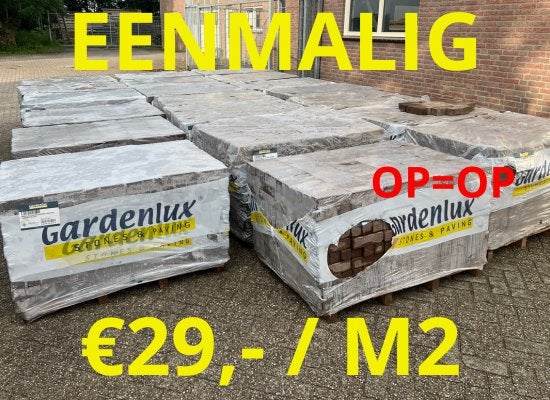MOET WEG - Grote partij GEBAKKEN dikformaat klinkers stenen, Ophalen of Verzenden, Zo goed als nieuw, Keramiek, Klinkers