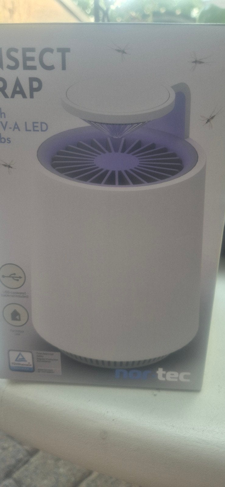 insectenvanger met uv, Ophalen