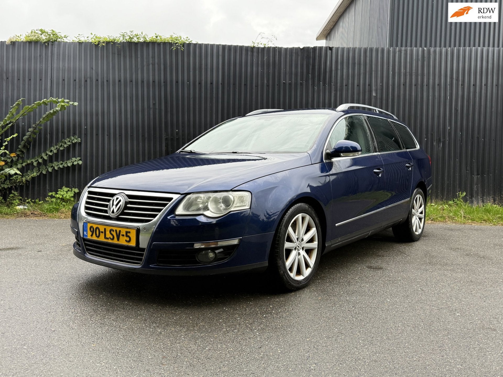 Volkswagen Passat Variant 2.0 TDI Highline Euro5 Clima I NAV, Euro 5, Zwart, Blauw, Origineel Nederlands