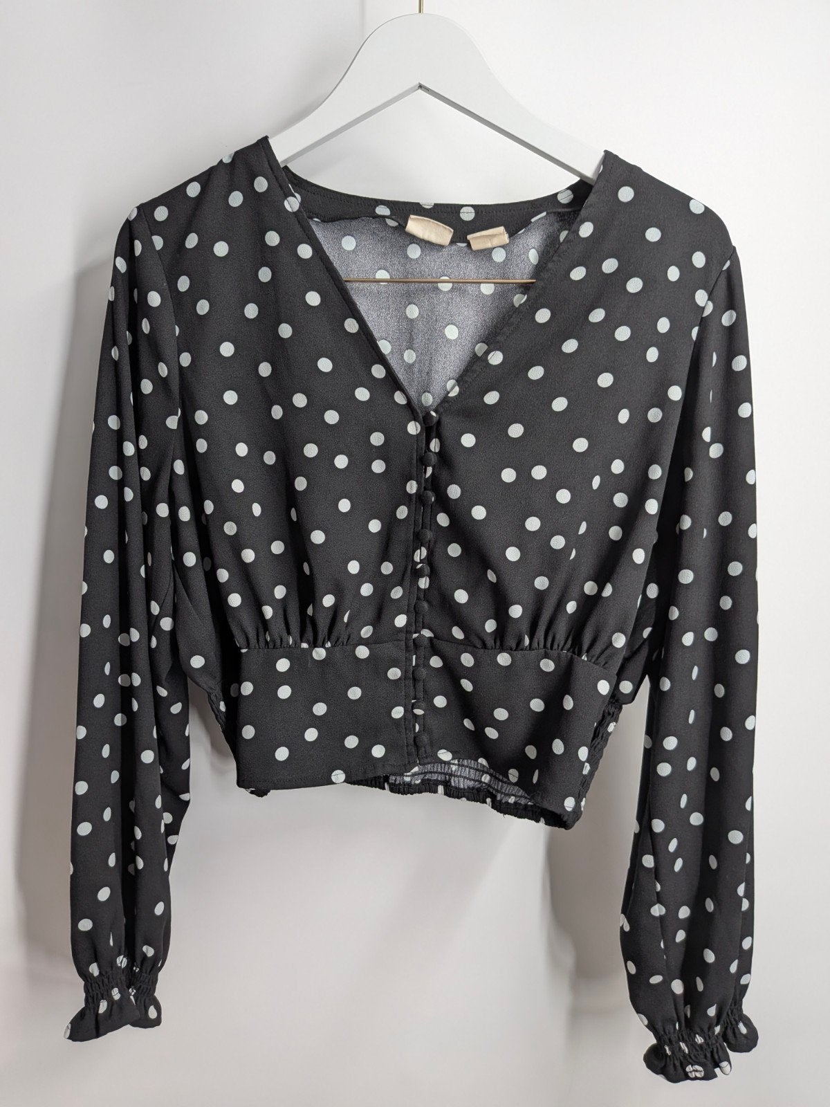 Levi's cropped blouse L zwart wit gestipt (3320*), Kleding | Dames, Levi's, Zwart, Maat 42/44 (L), Ophalen of Verzenden
