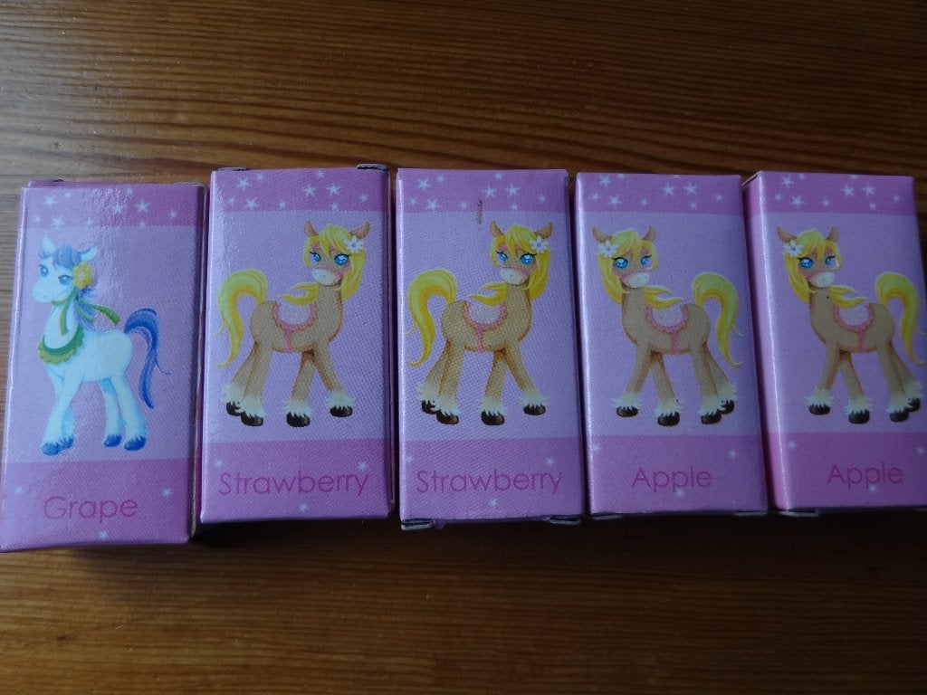 5 gummetjes uitdeelcadeautjes paarden, Ophalen of Verzenden, Zo goed als nieuw, Jongen of Meisje