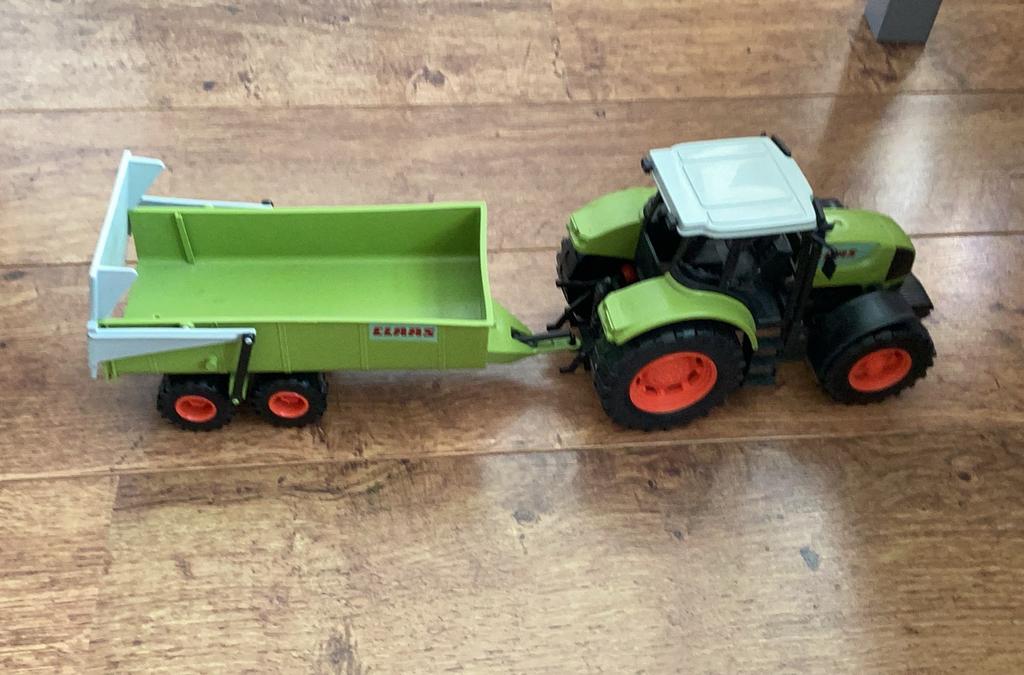 CLAAS ARES 836 RZ tractor met kar, Kinderen en Baby's, Ophalen of Verzenden, Zo goed als nieuw