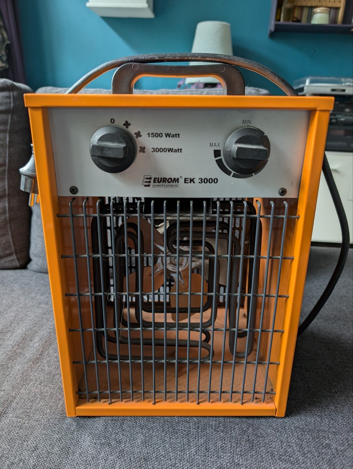 Euromac EK 3000 Werkplaatskachel - 3000W, Ophalen of Verzenden, Zo goed als nieuw, 800 watt of meer, Kachel