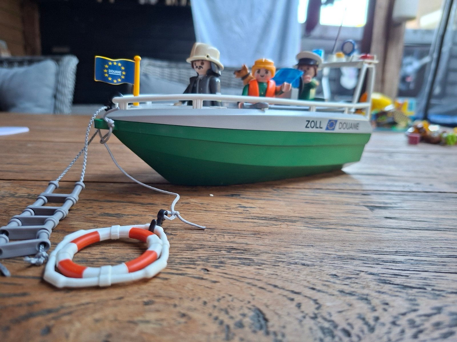 Playmobil 4471 douaneboot, Ophalen of Verzenden, Zo goed als nieuw