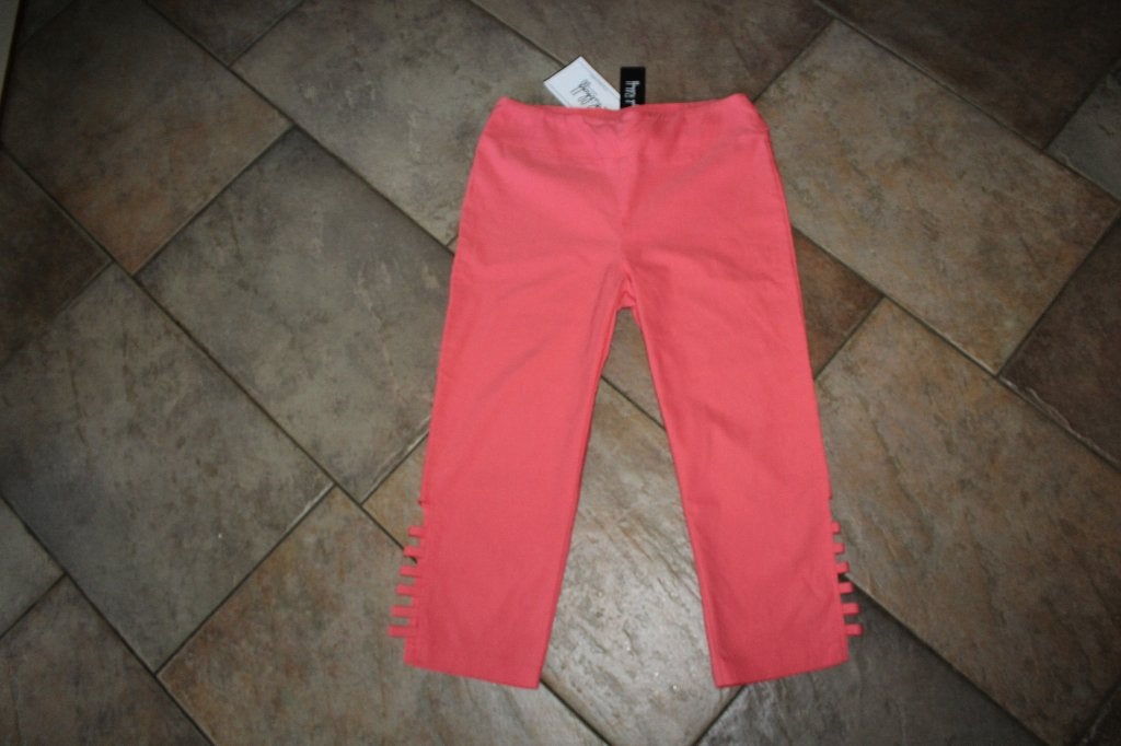 Joseph Ribkoff zalmkleur capri stretch broek mt 38/M ZGAN, Maat 38/40 (M), Overige kleuren, Verzenden, .