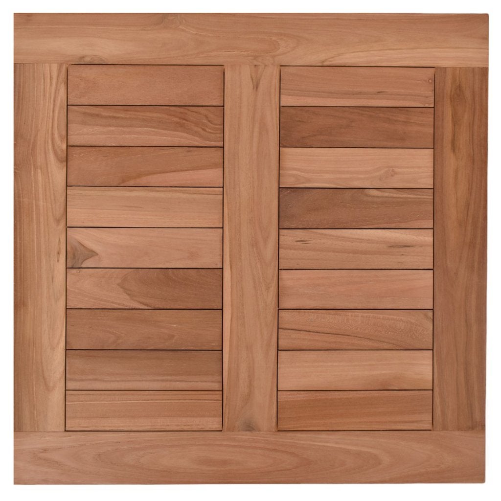 Teakhouten terras tafelblad vierkant 60 x 60 cm, Ophalen of Verzenden, Nieuw