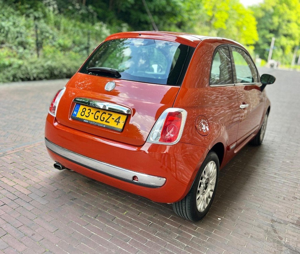 Fiat 500 1.2 Rood Lounge | Panorama dak |Airco |Nette staat, Auto's, Voorwielaandrijving, Stof, 4 cilinders, 840 kg