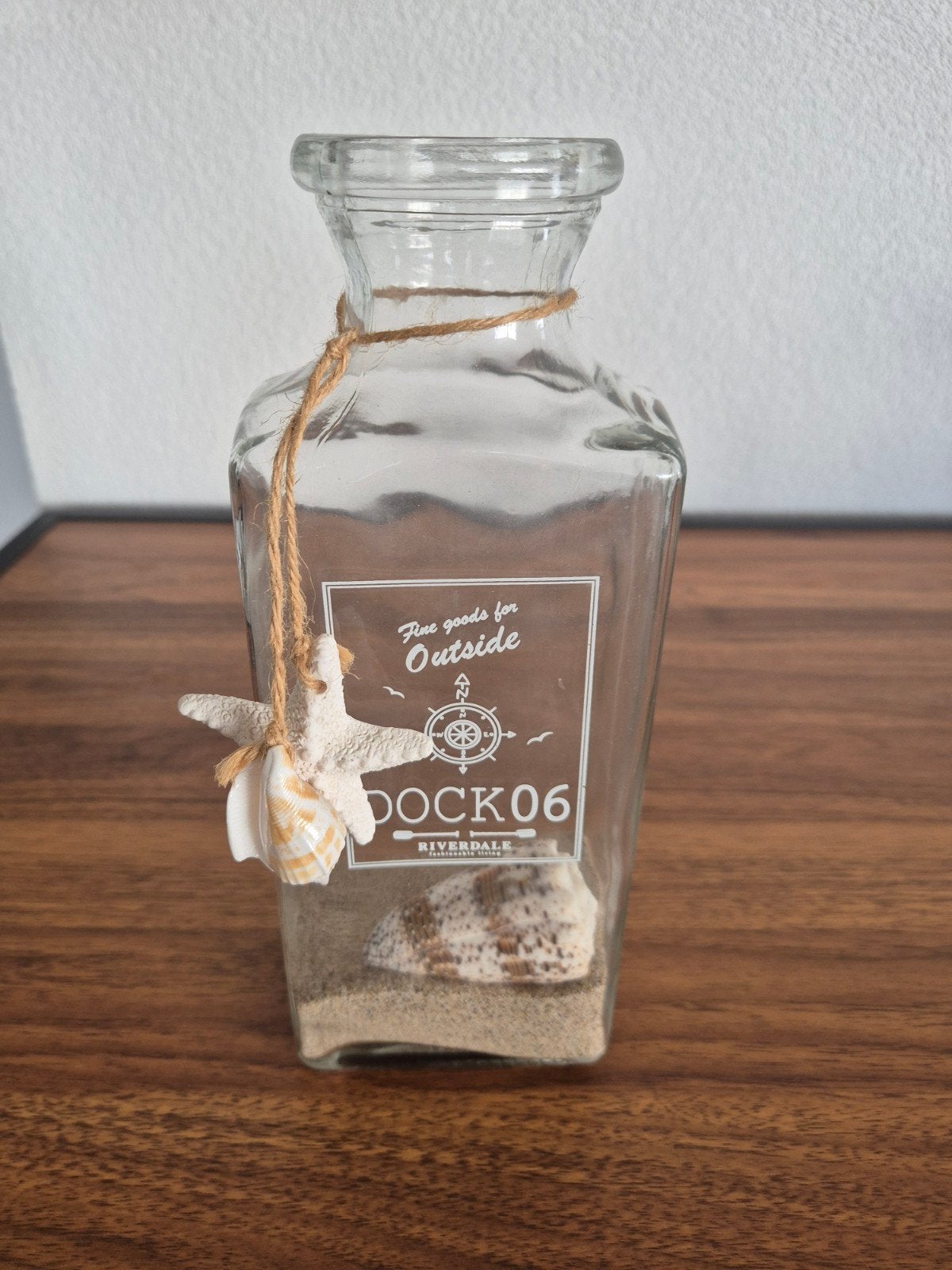 Sier fles Riverdale Dock06 (beach), Huis en Inrichting, Woonaccessoires | Overige, Ophalen of Verzenden, Zo goed als nieuw, Glas