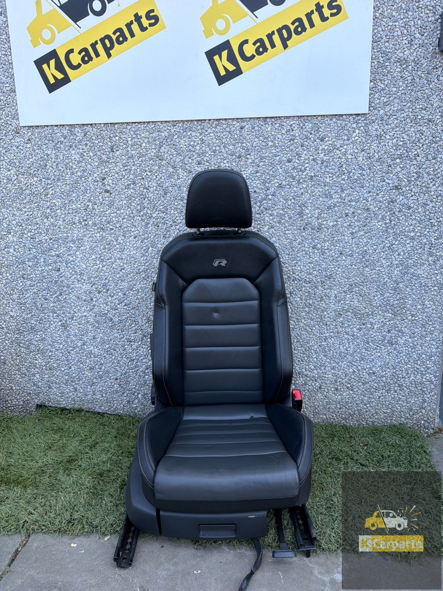 Interieur VW Golf 7 R R20 Leder/Carbon Links passagiers stoe