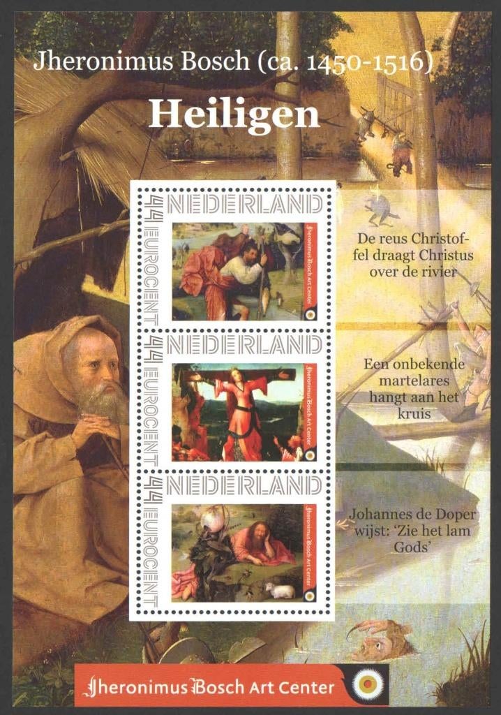Postzegels Jheronimus Bosch: Heiligen, Ophalen of Verzenden, Na 1940, Postfris