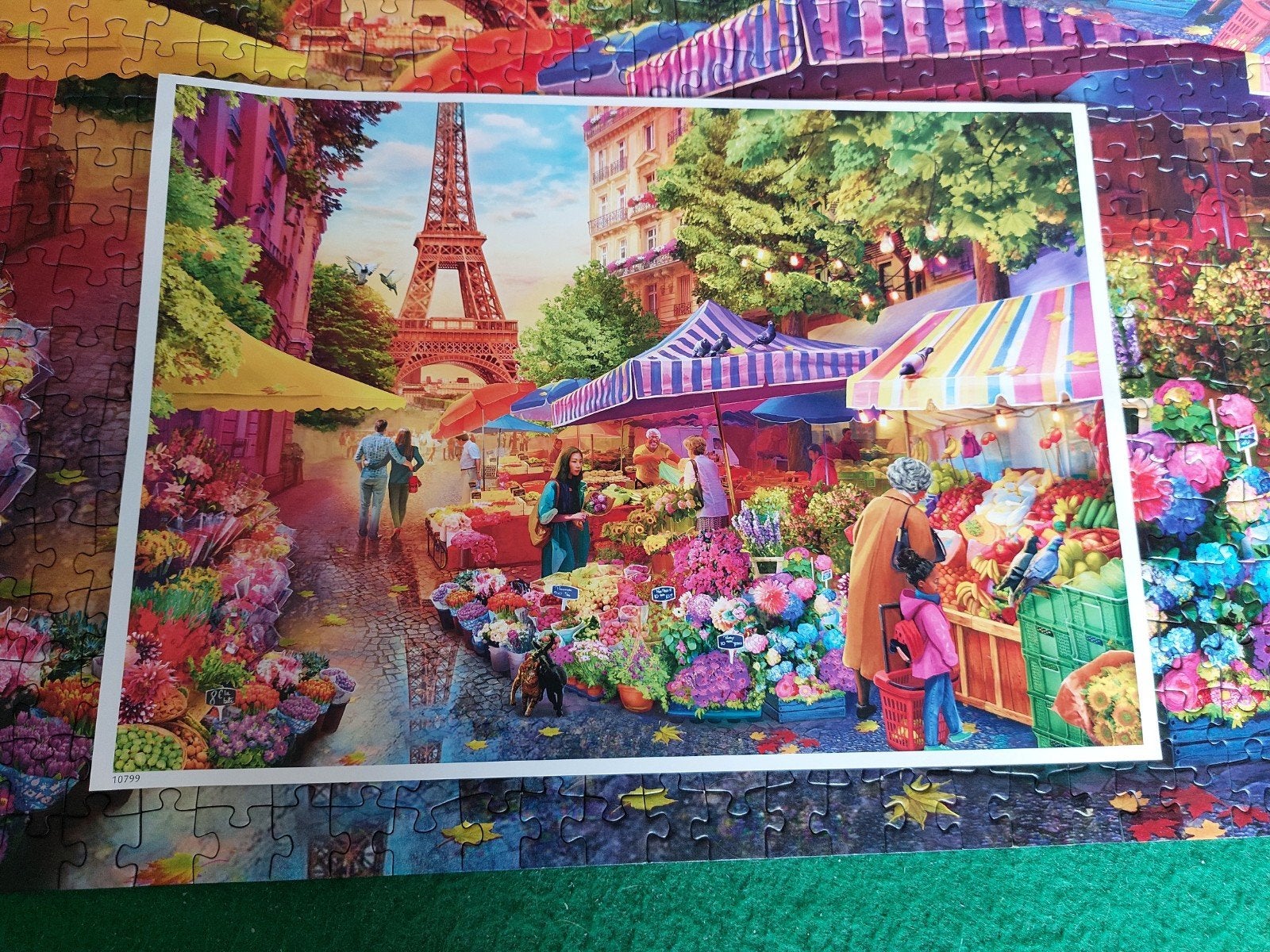 Trefl Legpuzzel 1000 stukjes - Parijse Markt, Ophalen of Verzenden, 500 t/m 1500 stukjes, Zo goed als nieuw, Legpuzzel