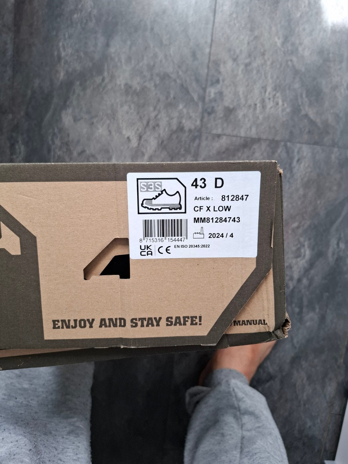 Nieuwe Emma werkschoenen, maat 43, Ophalen, Zwart, Emma, Nieuw