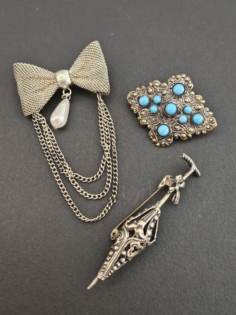 Vintage broches, Antiek en Kunst, Ophalen of Verzenden