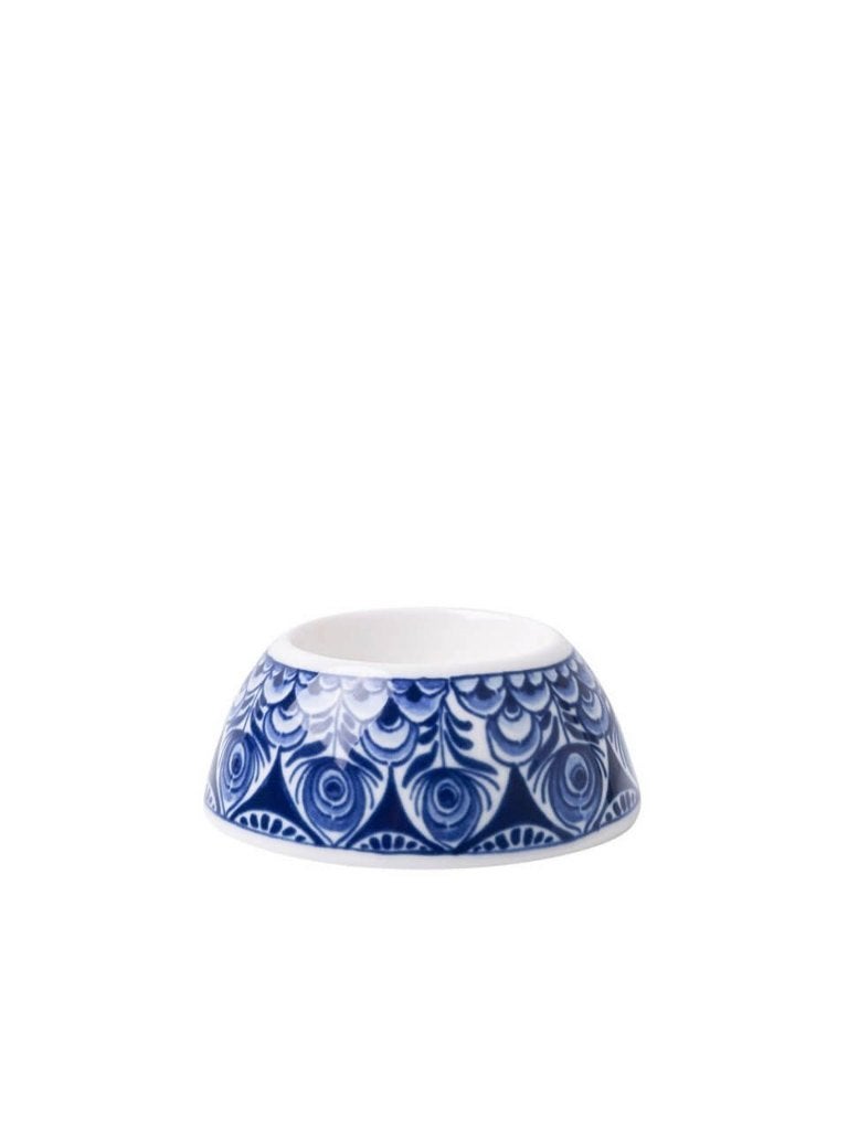 Heinen Delfts Blauw Paauw eierdop 7 cm, Overige merken, Keramiek, Overige typen, Ophalen of Verzenden