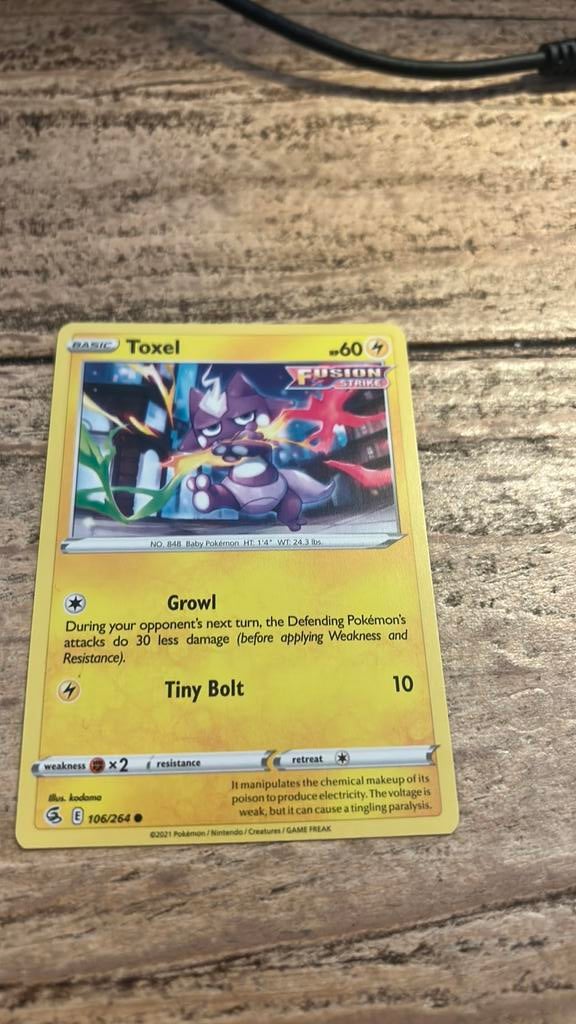 Toxel pokemon kaart, Ophalen of Verzenden, Zo goed als nieuw
