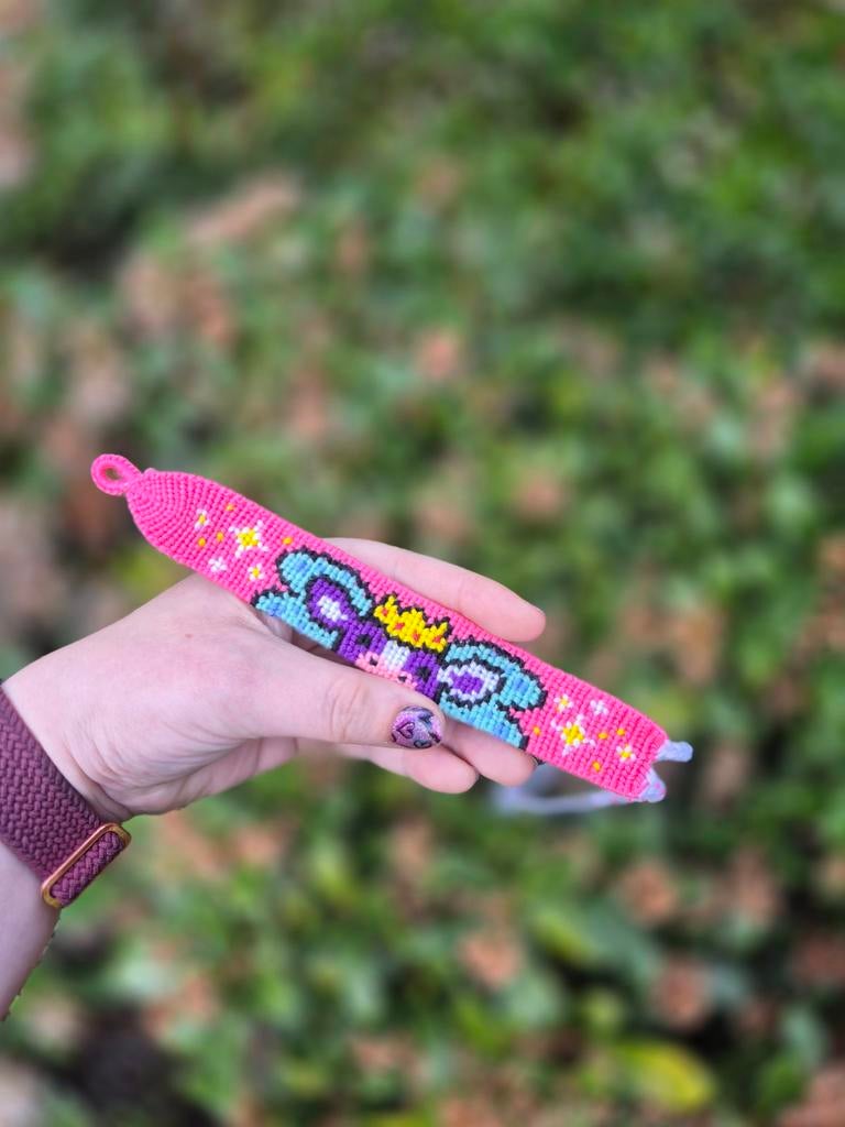 Handgeknoopte Prinses/Fee Armband met Naam Ariel, Overige materialen, Nieuw, Ophalen of Verzenden, Roze