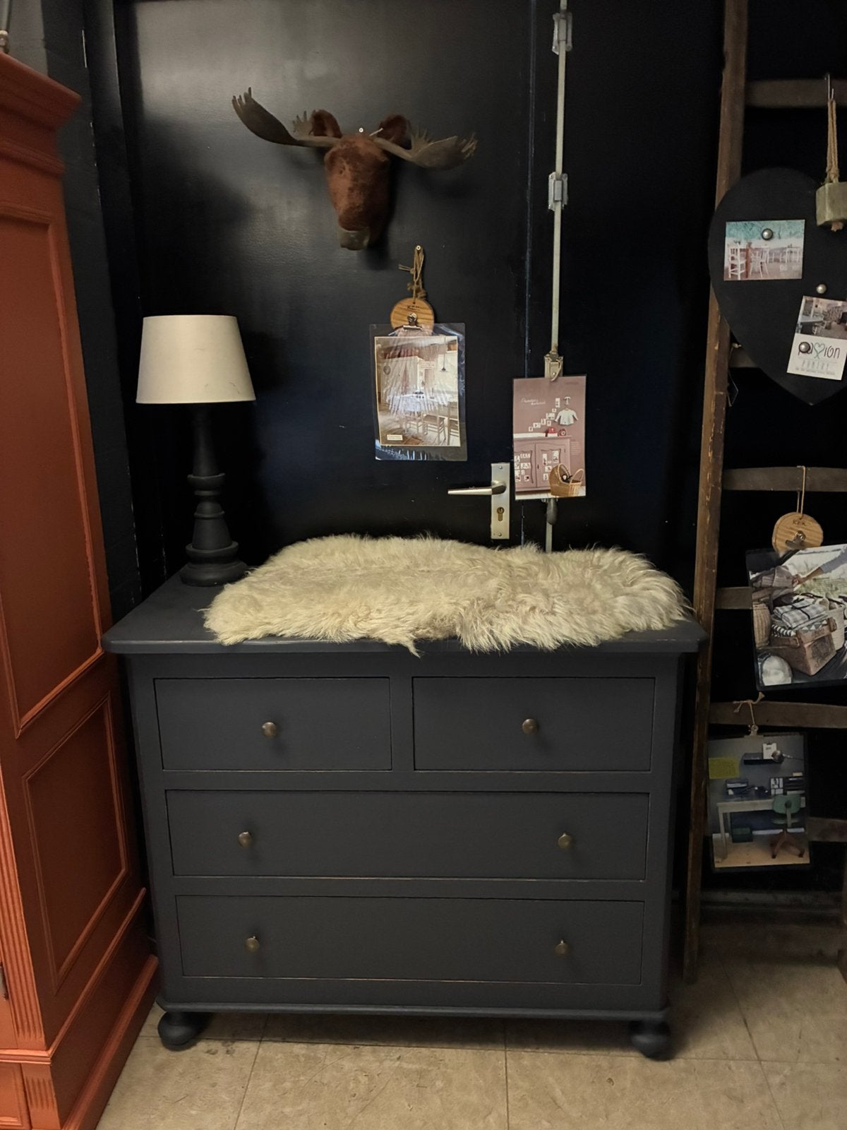 Brocante commode Sophie, 50 tot 70 cm, Ophalen of Verzenden, 90 tot 105 cm, 100 cm of meer