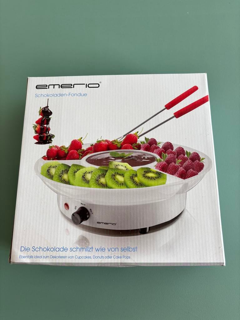 Emerio Chocoladefondue - Perfect voor fruit en lekkernijen, Witgoed en Apparatuur, Gourmetstellen, Ophalen of Verzenden, Nieuw