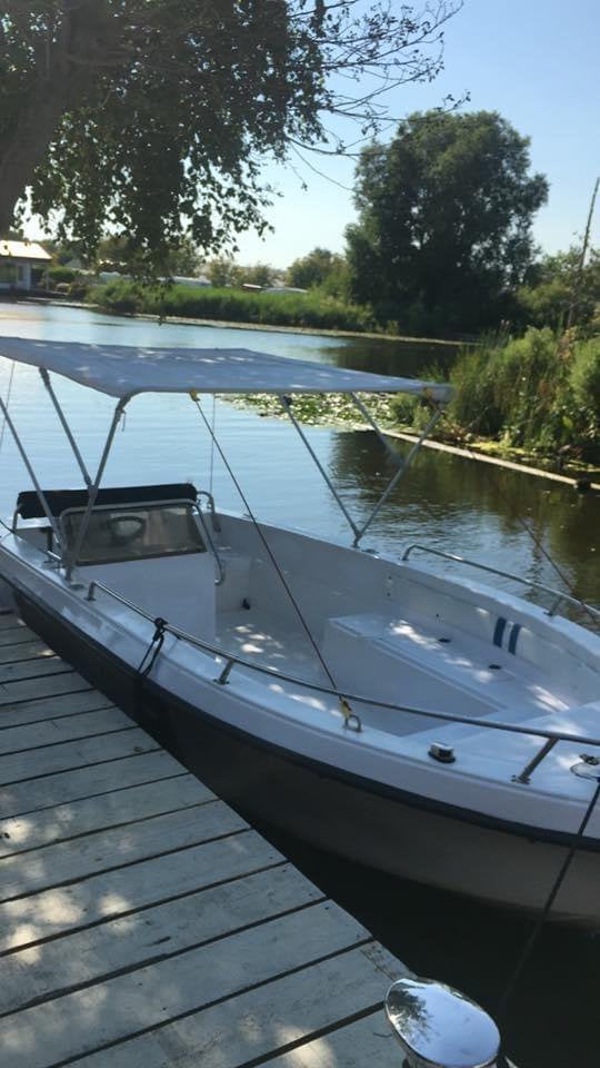Console boot 15 pk, Watersport en Boten, Ophalen, Zo goed als nieuw, Buitenboordmotor