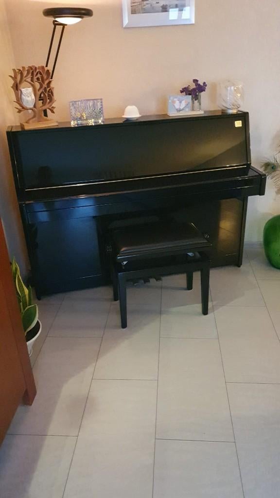 Yamaha piano te koop, Muziek en Instrumenten, Piano's, Ophalen, Zwart, Zo goed als nieuw, Piano