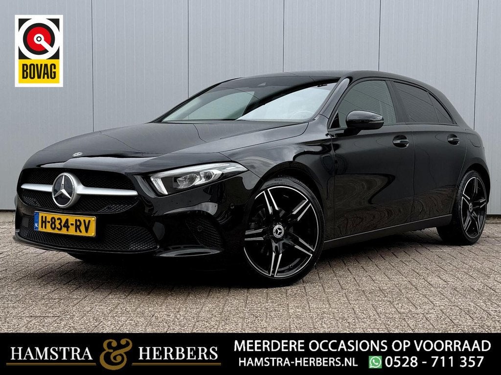 Mercedes A-klasse 180 Premium AMG-line zwart, Auto's, Mercedes-Benz, Bedrijf, Te koop, A-Klasse, ABS, Achteruitrijcamera, Airbags