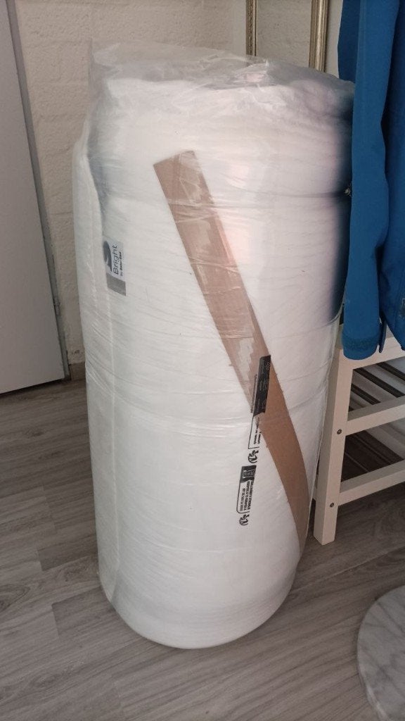 B Bright Silver Matras Pocketvering 200x90, Huis en Inrichting, Slaapkamer | Matrassen en Bedbodems, Ophalen, 90 cm, Eenpersoons