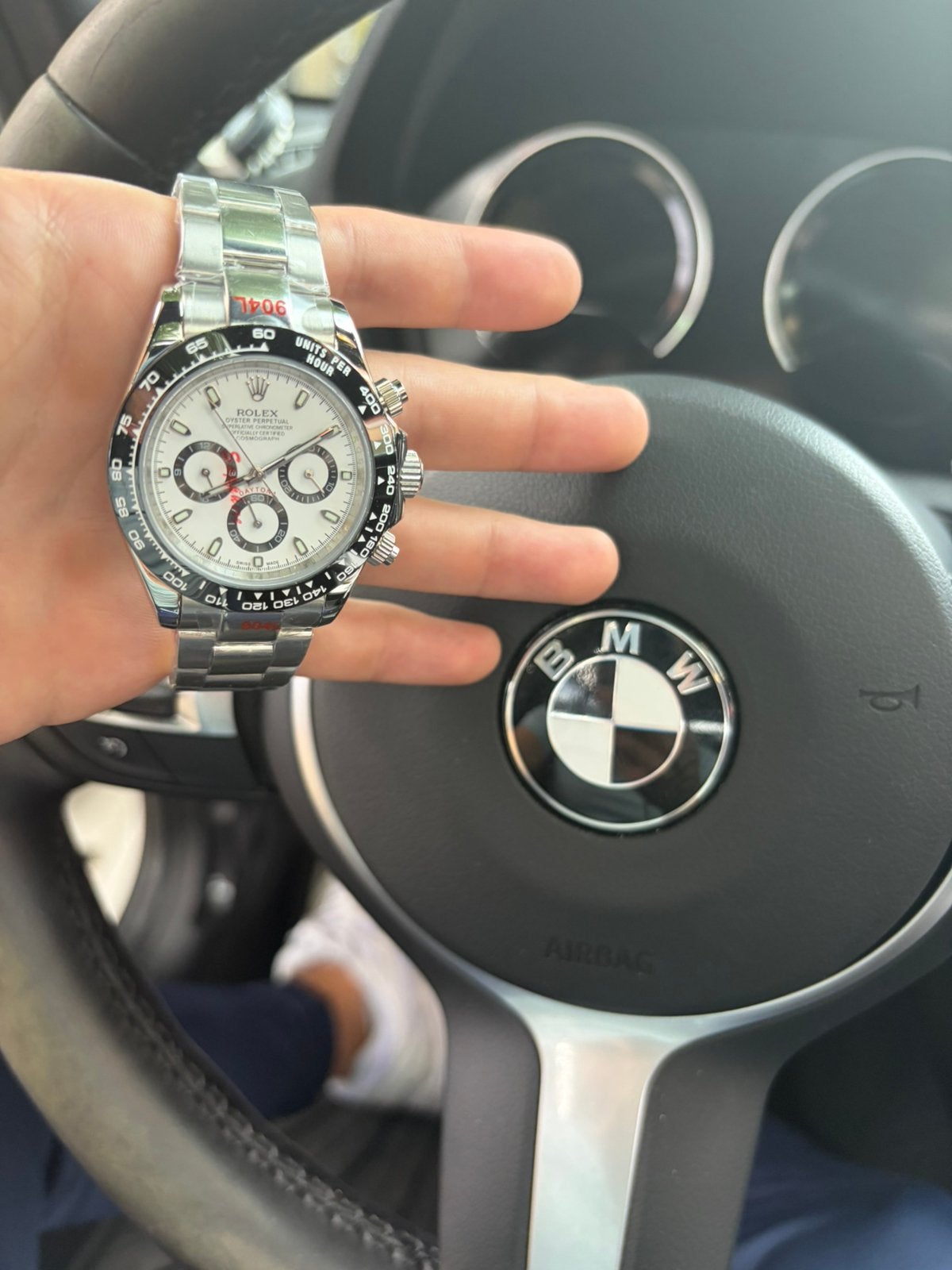 NIEUW! Daytona Model “ panda “ - Mechanisch Horloge, Ophalen of Verzenden, Nieuw, Staal, Overige merken