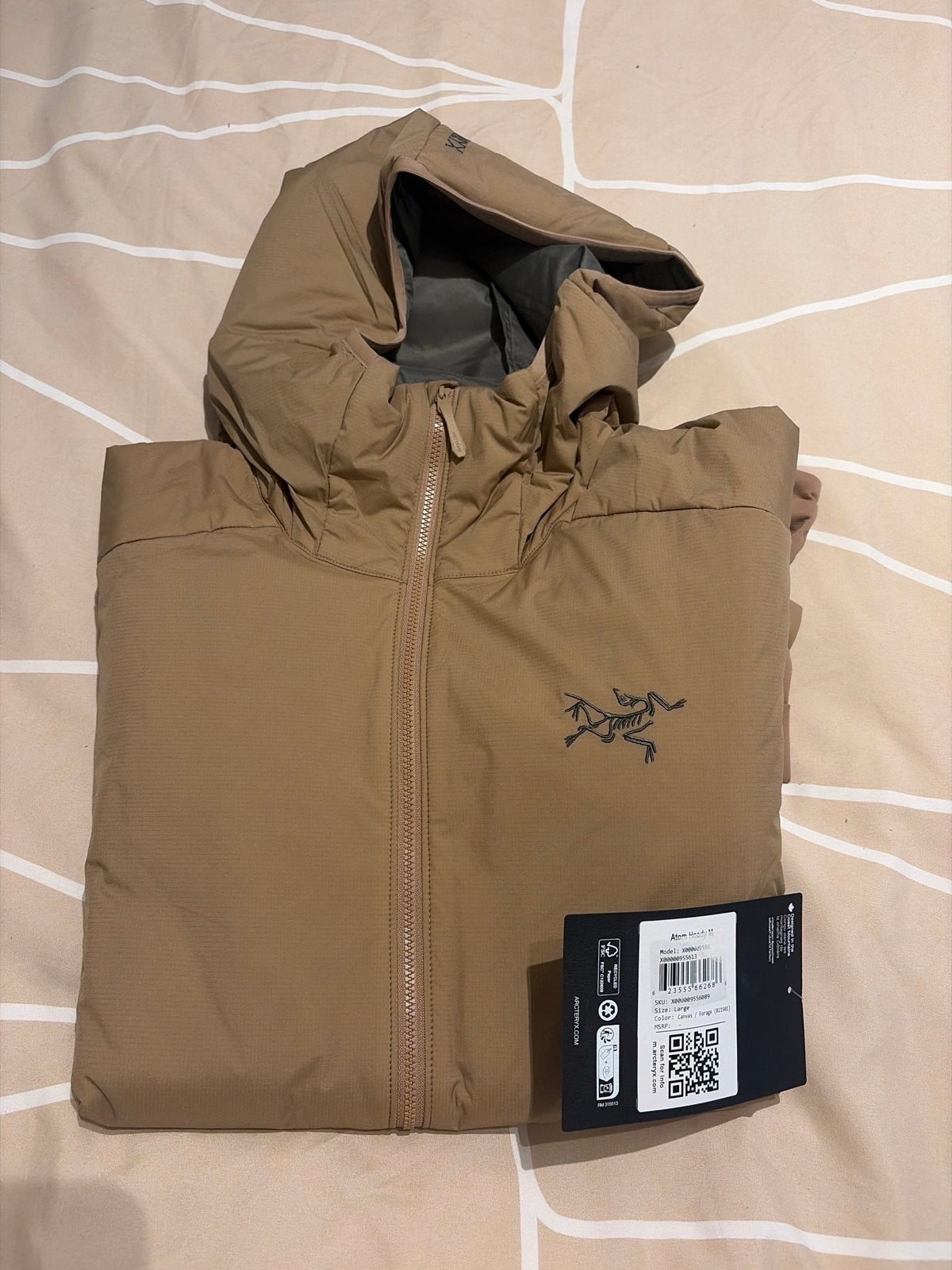 Arc'teryx Atom LT Hoody Heren Jas - Nieuw met labels, Ophalen of Verzenden, Nieuw, Maat 52/54 (L), Bruin