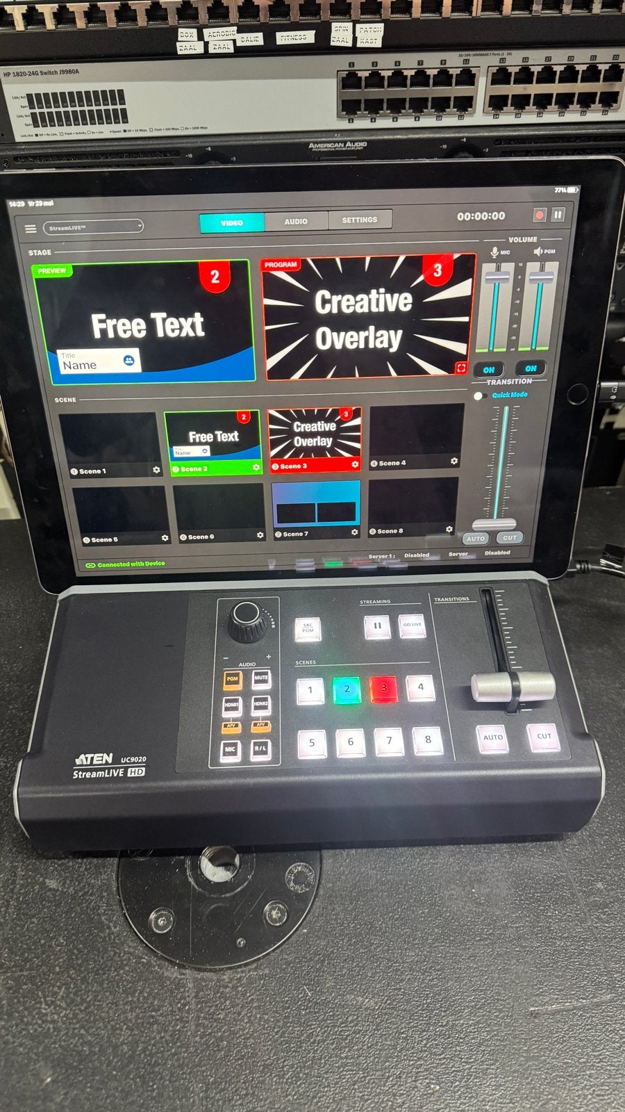 ATEN UC9020 StreamLIVE HD AV Mixer/Switcher Recorder, Ophalen, Zo goed als nieuw, Video