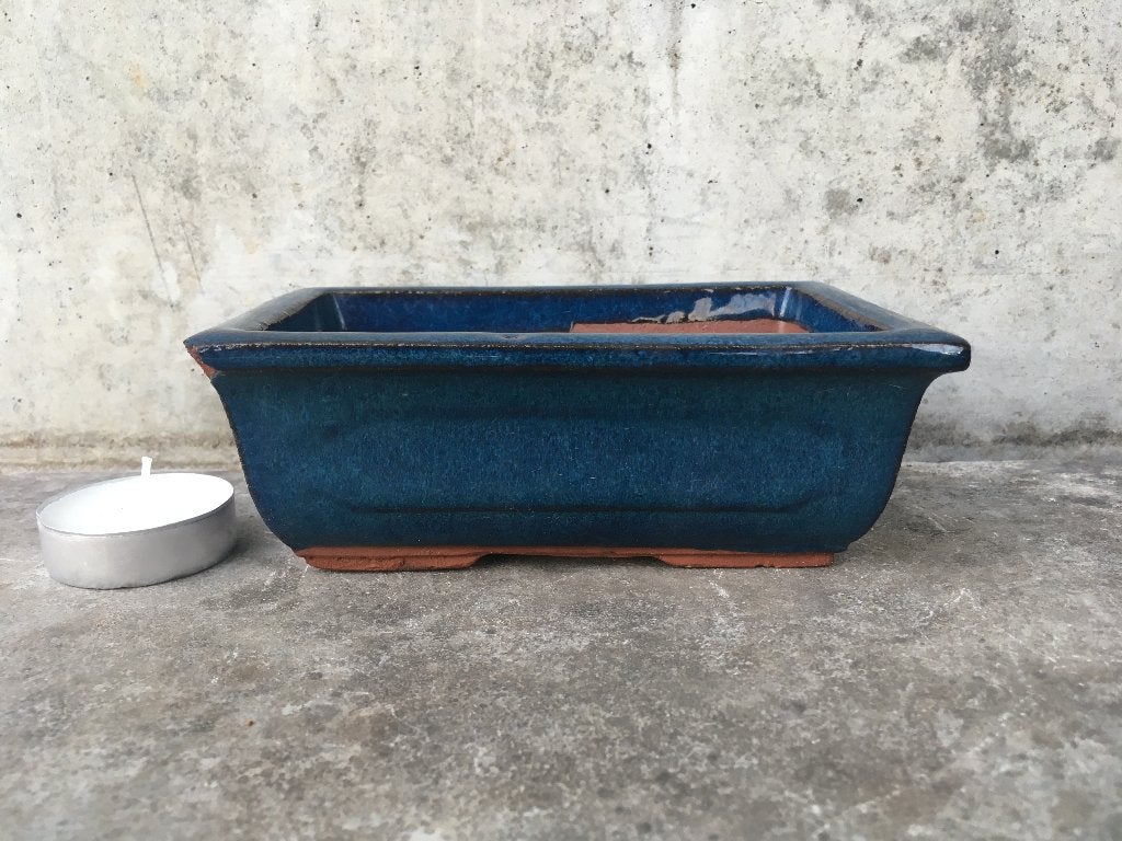 Bonsai schaal 14x9,5x5cm ***, Tuin en Terras, Ophalen of Verzenden, Zo goed als nieuw, Overige vormen, Aardewerk