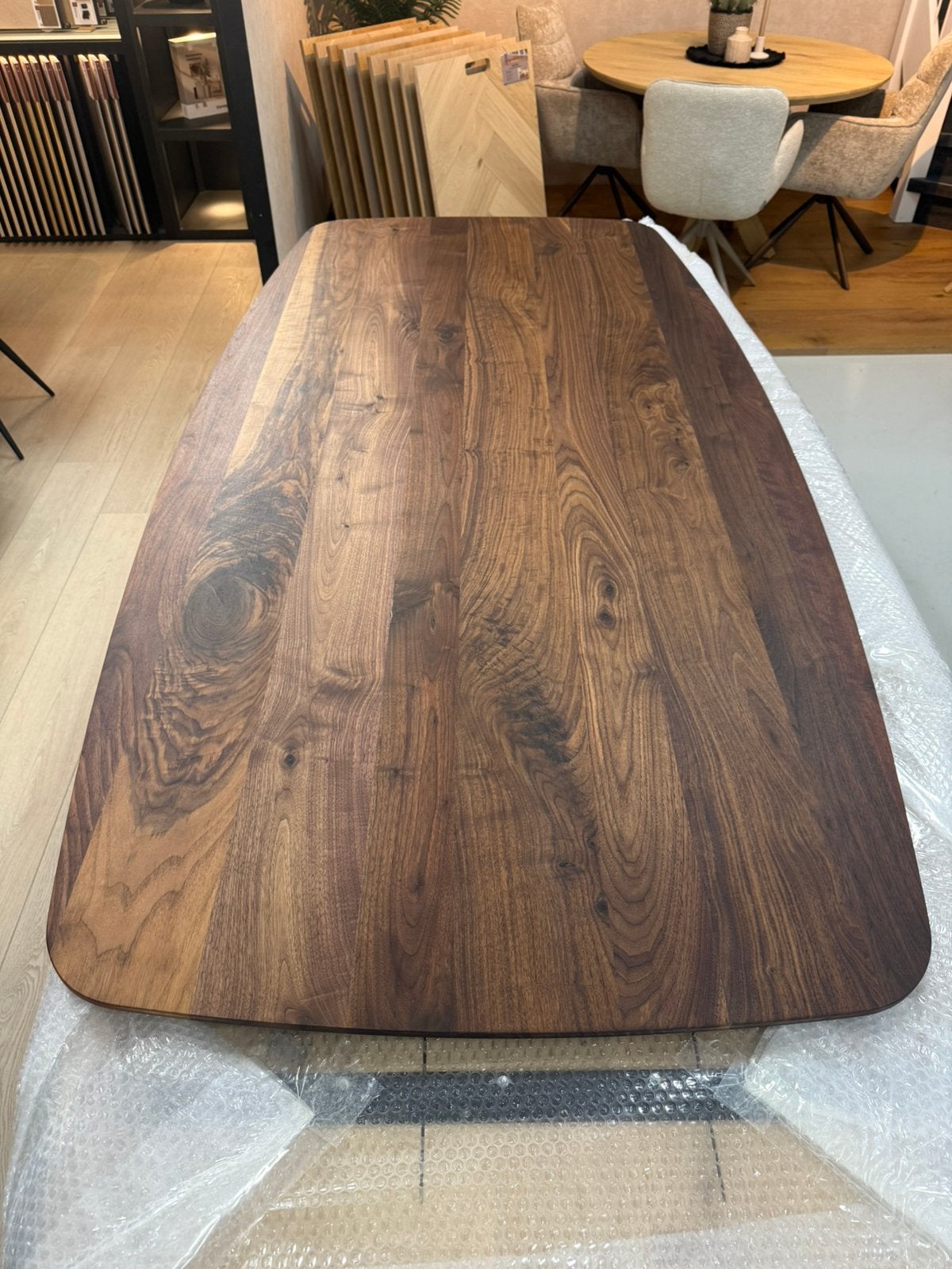 Deens ovale eettafel noten 200x100cm walnoot Deens ovaal, Ophalen of Verzenden, Nieuw, Deens ovaal