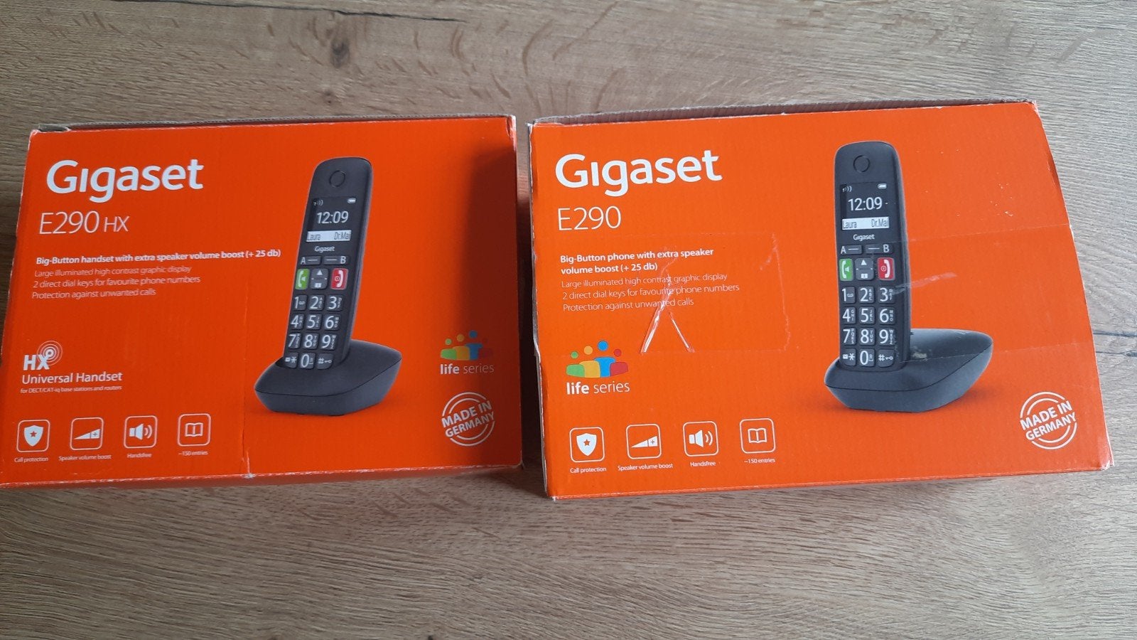 Gigaset E290(HX) Senioren Telefoon basisset en 2 Handsets, Telecommunicatie, Vaste telefoons | Handsets en Draadloos, Ophalen of Verzenden