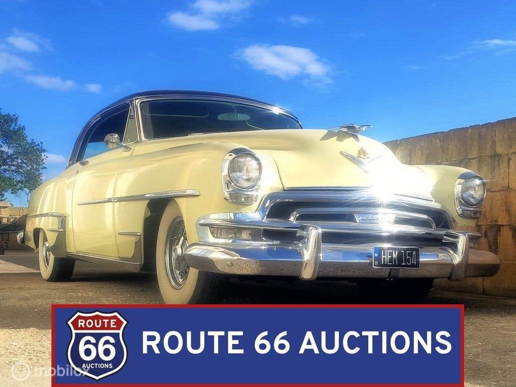 Chrysler New Yorker Deluxe | 1954 | Route 66 Auctions, Auto's, Overige carrosserieën, Zwart, Chrysler, Bedrijf