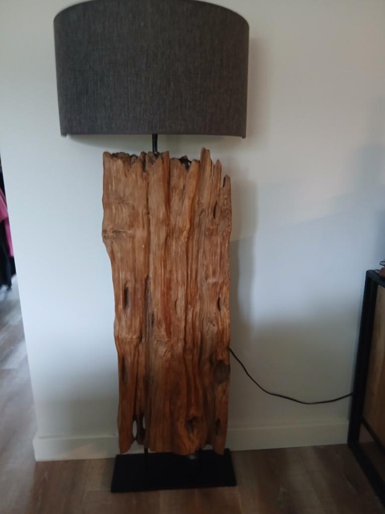 Boomstam staande wandlamp, Ophalen, Zo goed als nieuw, 150 tot 200 cm