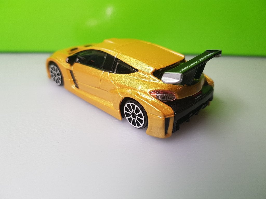 Bburago - Renault Megane Sport Trophy [geel] 1/43, Hobby en Vrije tijd, Ophalen of Verzenden, Gebruikt, Auto, Overige merken