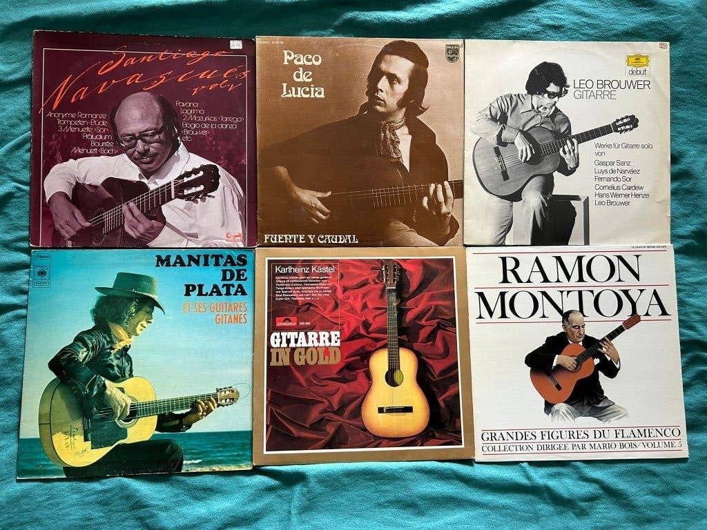 14 LP's Gitaarmuziek artiesten (ook per stuk te koop), Ophalen of Verzenden, Gebruikt, 12 inch, LP