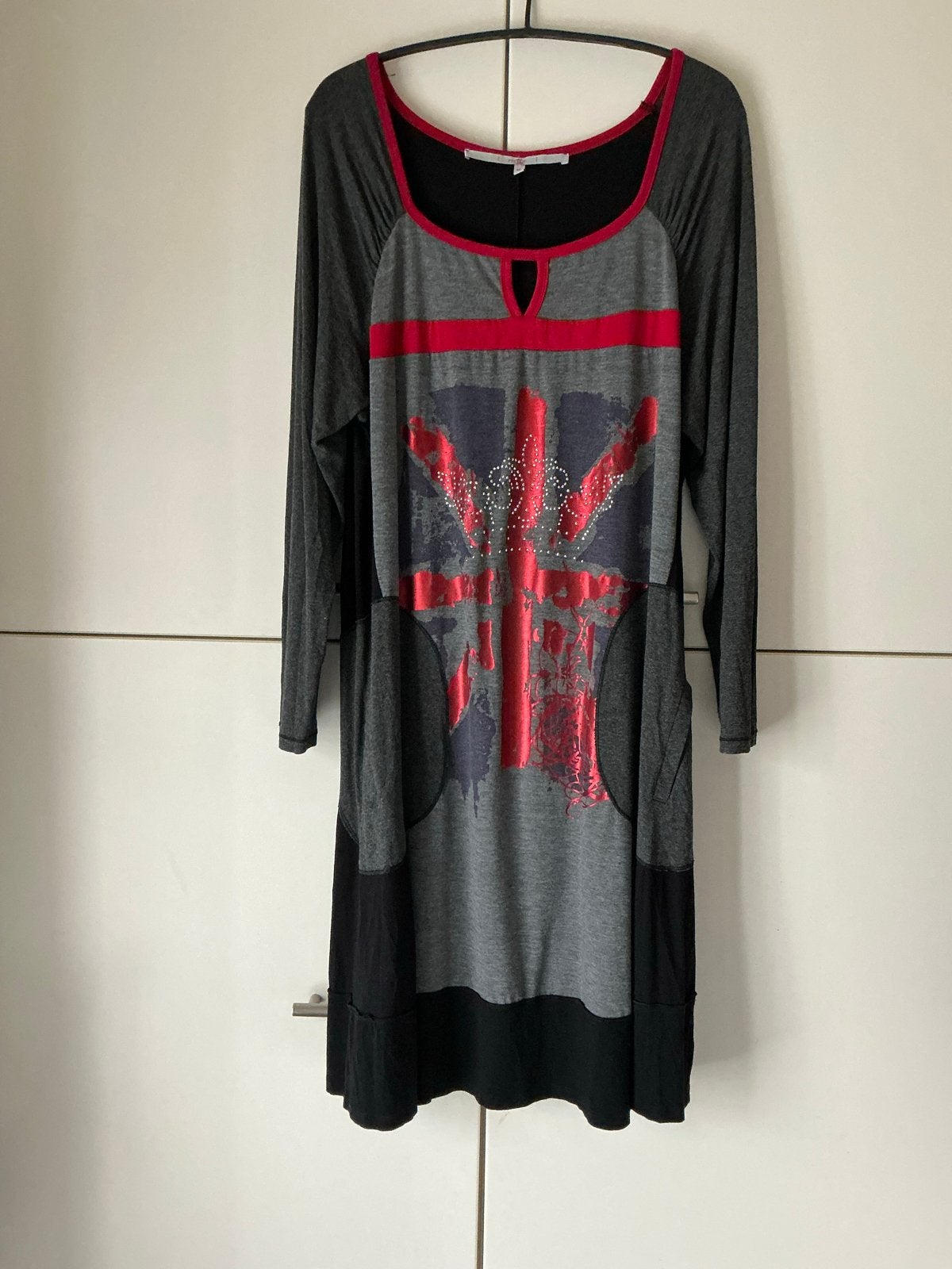 Jurk van het merk Mat.Maat M is 46, Kleding | Dames, Maat 38/40 (M), Ophalen of Verzenden, Grijs, Gedragen