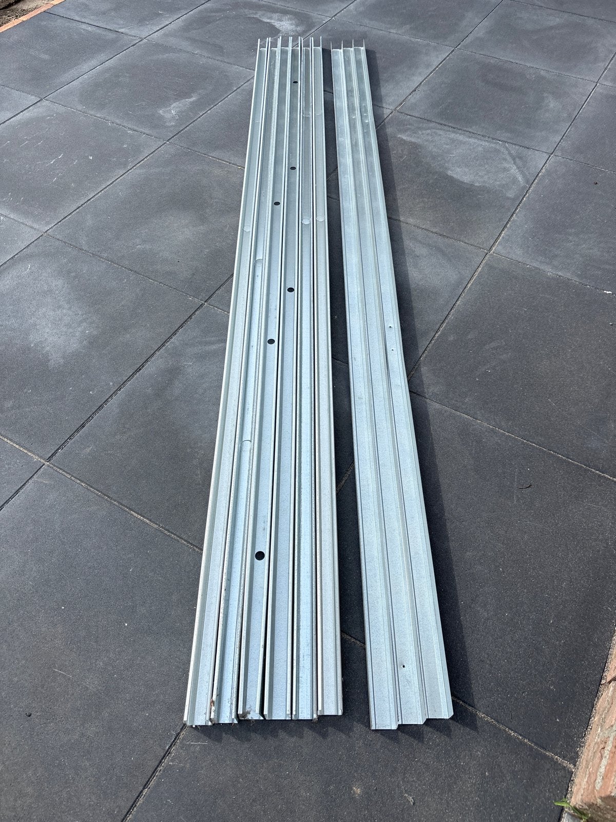 C45 en U45L profielen, 2600mm lengte, Doe-het-zelf en Verbouw, Metalen, Ophalen, Gebruikt, IJzer