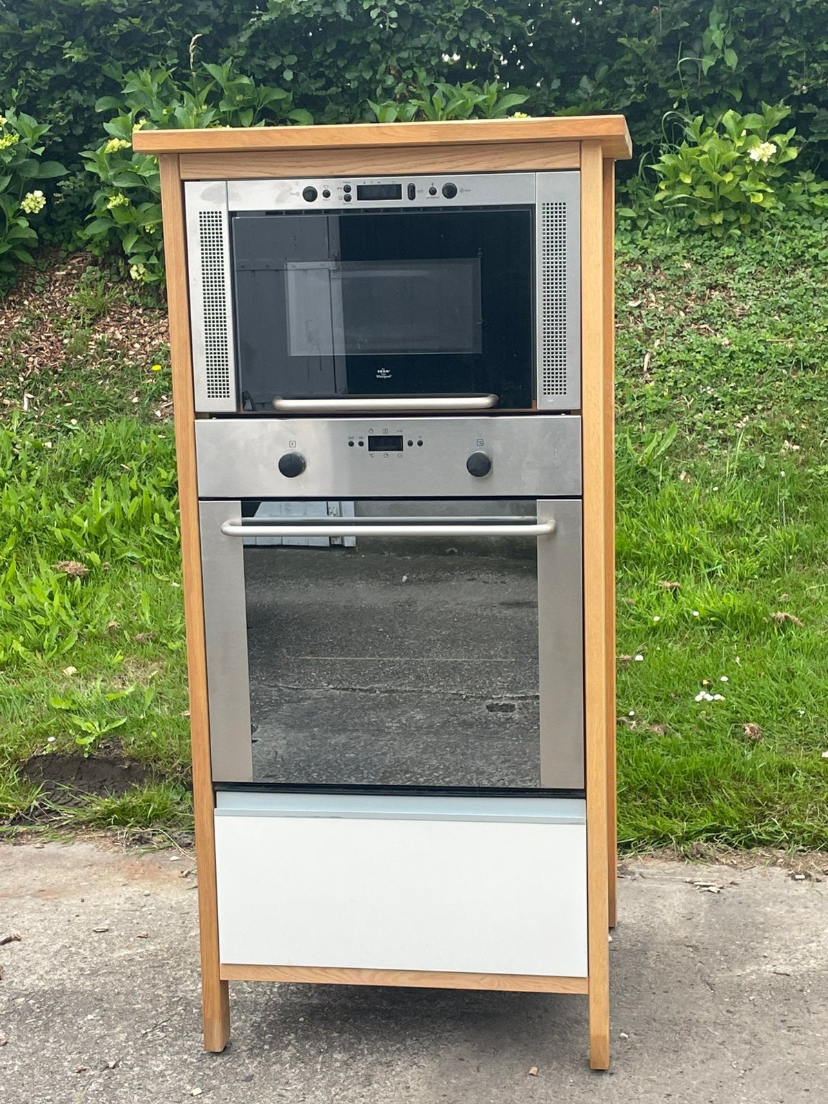 Ikea Varde ovenmodule oven/magnetron, 100 tot 150 cm, Ophalen of Verzenden, Zo goed als nieuw, Minder dan 100 cm