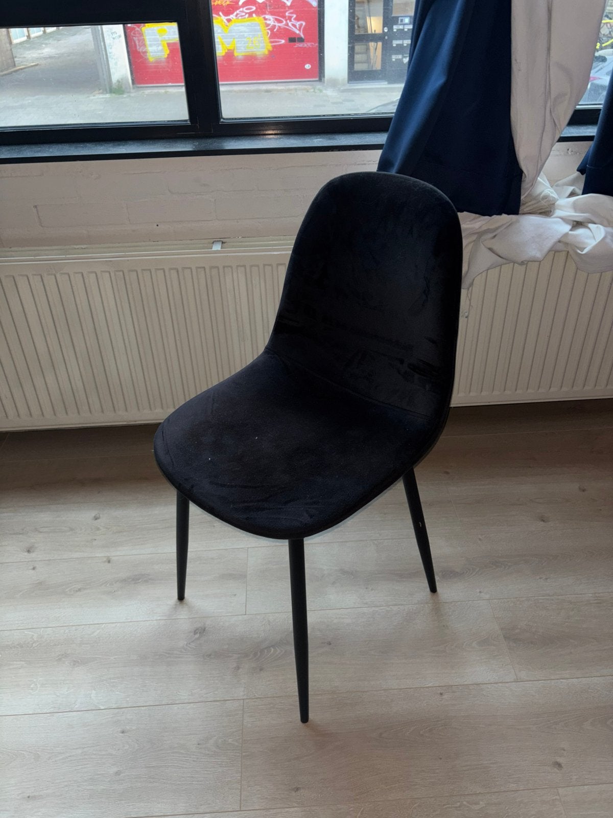 Stoel zwart - €5, Huis en Inrichting, Stoelen, Ophalen, Gebruikt, Zwart, Eén