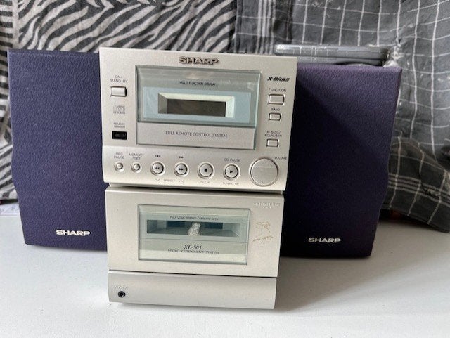 Vintage stereoset mini - Cd speler, radio, cassettedek, Ophalen of Verzenden, Microset, Sony, Tuner of Radio