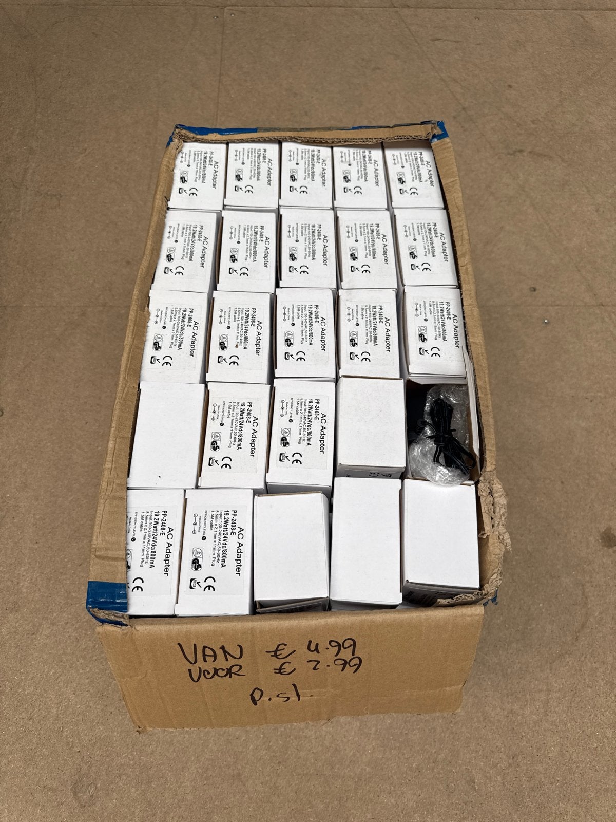 AC Adapter PP-2408-E 19.2W/24V/800mA - Nieuw in doos, Ophalen, Nieuw