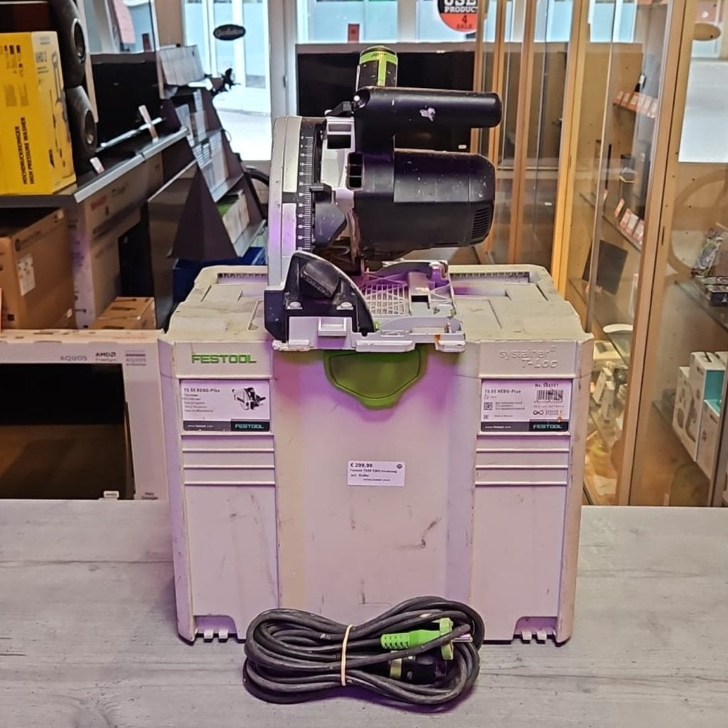 Festool TS55 EBQ Invalzaag Incl:  Koffer, Doe-het-zelf en Verbouw, Gereedschap | Zaagmachines, Festool, Gebruikt, Support@festool.com