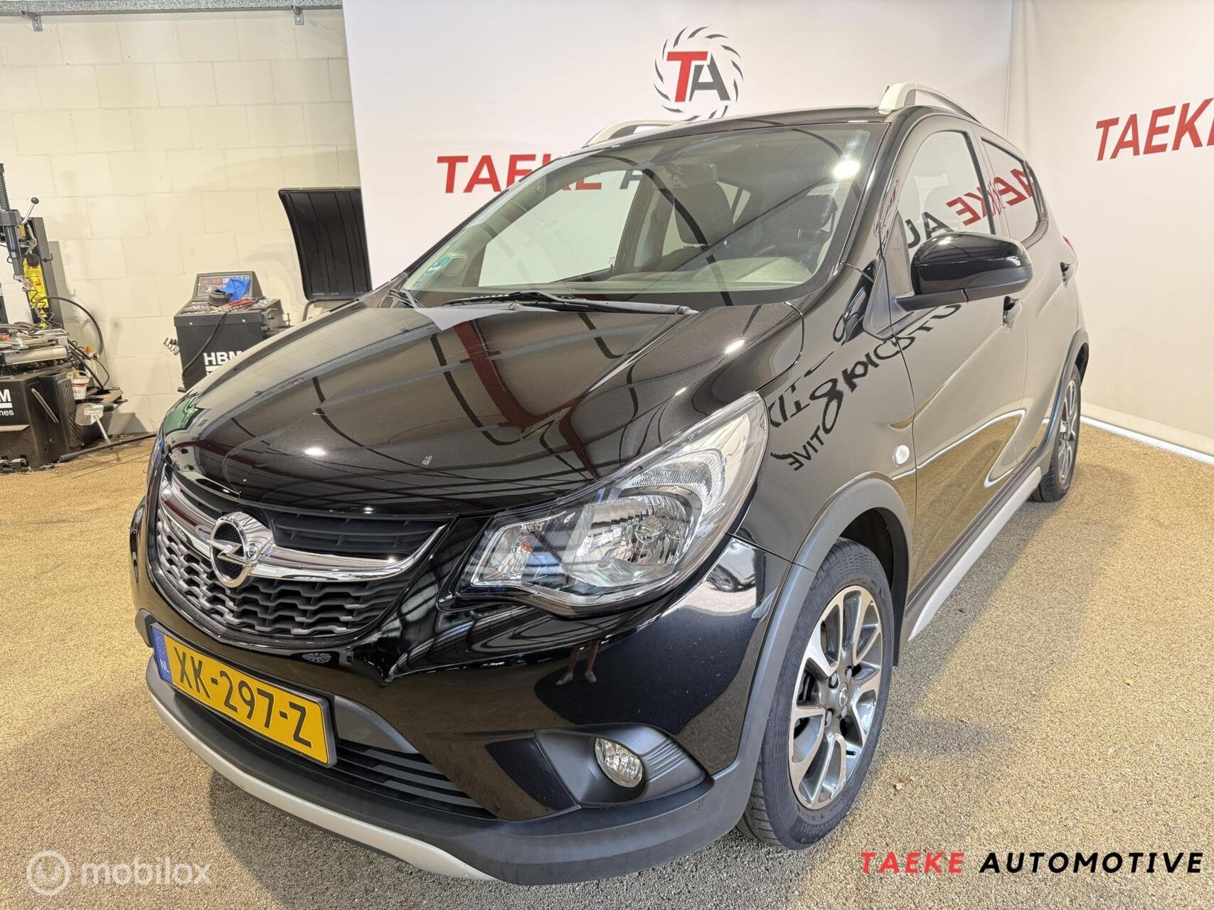 Opel KARL 1.0 Rocks Online Edition AUT/CLIMA/CRUIS/APK/NAP, Auto's, 839 kg, Gebruikt, Euro 6, Zwart