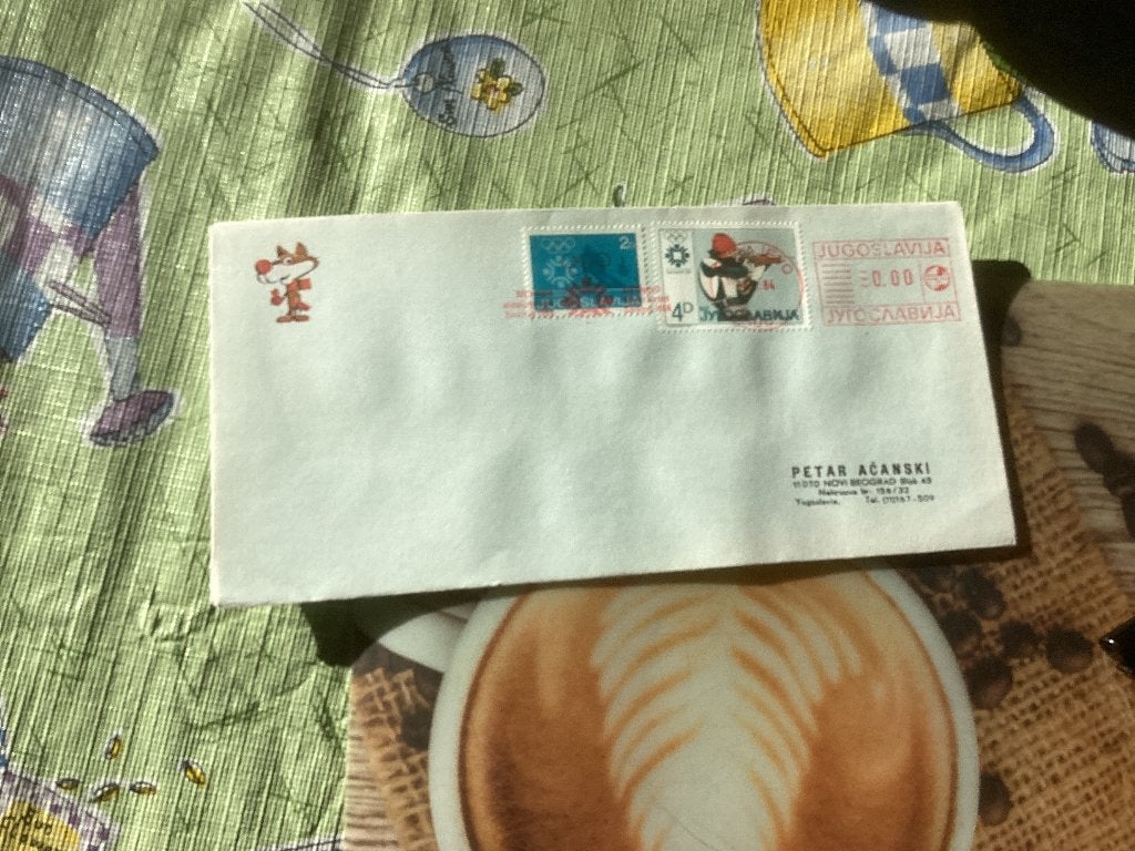 No5050 Olympische spelen Joegoslavië 8-2-1984Heb ook Neder, Postzegels en Munten, Ophalen, Onbeschreven, Europa